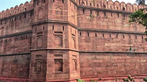 The Red Fort Architecture Vídeo Stock 318786073
