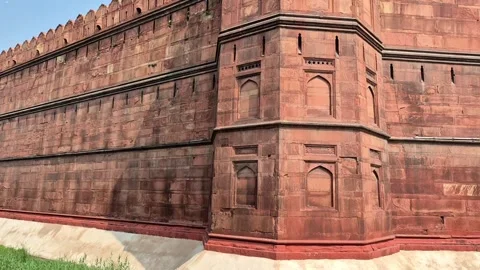 The Red Fort Architecture Stock Footage 318786085