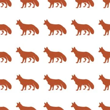 Red fox seamless Stock-Illustration