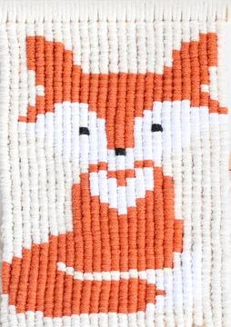 Red fox wall hanging Stock Photos