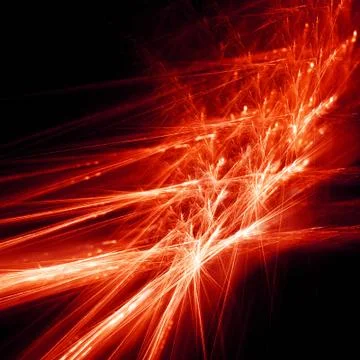 Red fractal Stock Illustration