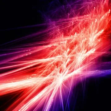 Red fractal Stock Illustration