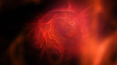 Red fractal tunnel loop. Stock Footage 44563940