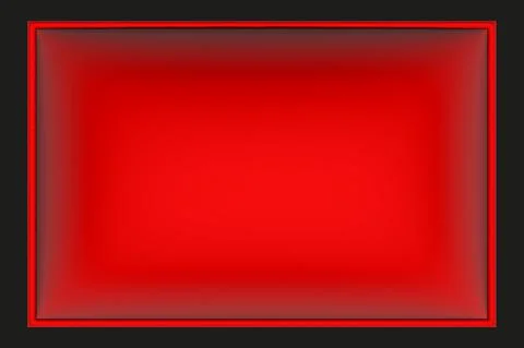 Red Frame 3D Vector Illustration on Black Stock Illustration