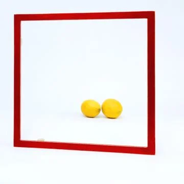 Red frame as a background Stock Photos