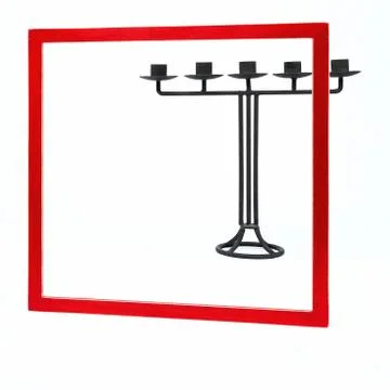 Red frame as a background Stock Photos