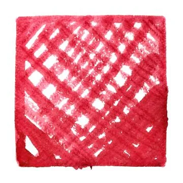 Red frame with doodle strokes Foto stock