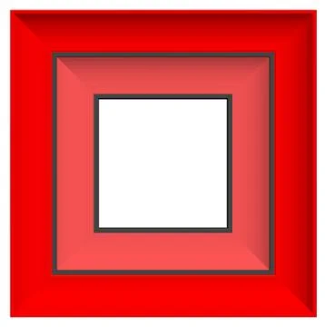 Red Frame Stock Illustration