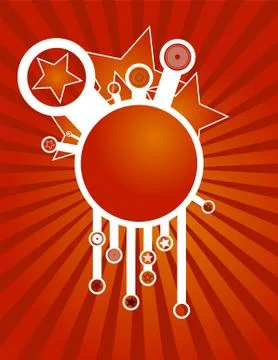 Red frame Stock Illustration