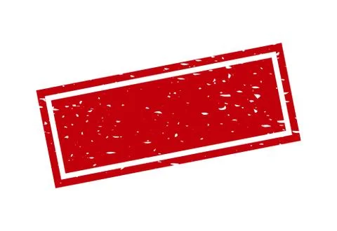 Red frame of ruuber stamp vector icon, illustration modern concept islolated Stock Illustration