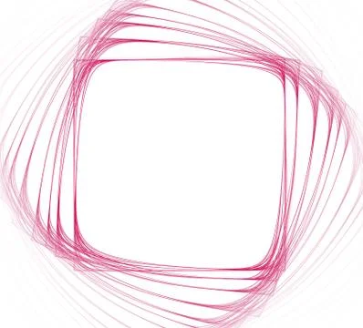 Red frame of square shape Stock Illustration