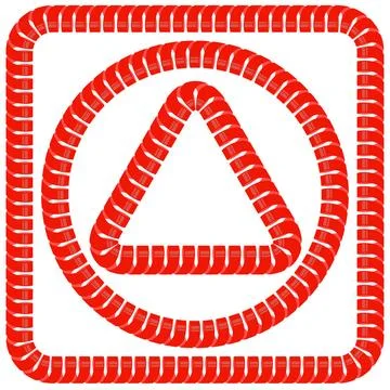 Red Frames Set of Red Frames Isolated on White Background Copyright: xZoon... Stock Photos