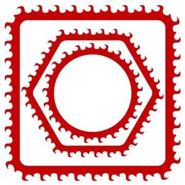 Red Frames Set of Red Frames Isolated on White Background Copyright: xZoon... Stock Photos