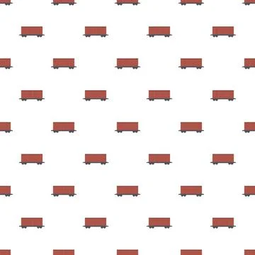 Red freight train wagon pattern for logistics and transport Stock-Illustration