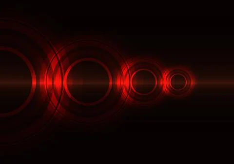 Red frequency wave abstract background Stock Illustration