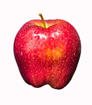 Red fresh apple Stock Photos