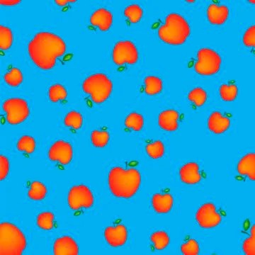 Red Fresh Apple Seamless Pattern イラスト素材