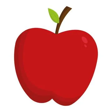Red fresh apple. Vector Stock Illustration