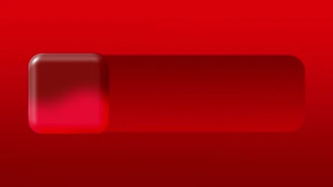 Red Frosted Glass Progress Bar Stock Footage 334342292