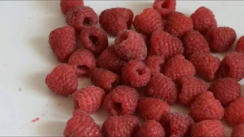 Red fruits dolly shot Stock Footage