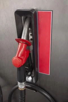 A red fuel pump Stock Photos