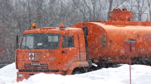 Red fuel track 1 Stock-Footage 7552836