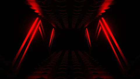 Red Futuristic Abstract Moving Background VJ Loop in 4K Stock Footage 260714089