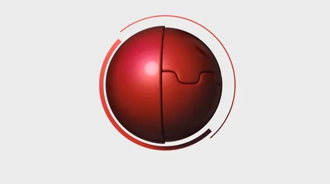 Red futuristic device Video stock 3624771