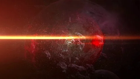 Red Futuristic form. Abstract background. Stock Footage 77526585