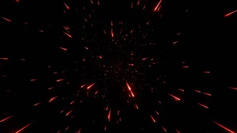 Red Futuristic Hyperjump Interstellar Flight Background VJ Loop in 4K 動画素材 334717923