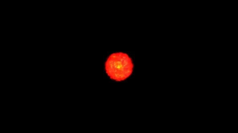 Red Futuristic Shock Wave Effect Stock Footage 98535220