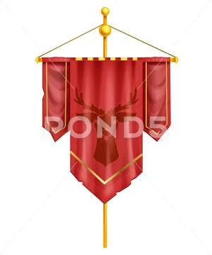 medieval flag vector