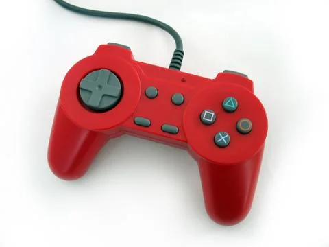Red gamepad Stock Photos