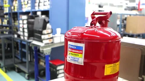 Red gas can Stock Footage 66767606