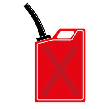 Red gas can Stock Illustration
