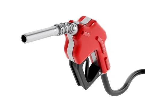 Red gas nozzle Stock Illustration