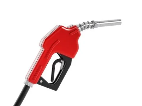 Red gas nozzle Stock Illustration