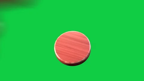 Red gavel entering lower left aligning block, hitting, showing impact settling Vídeos de archivo 346156763