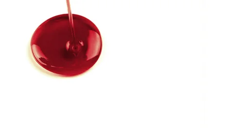 Red gel drop Stock Footage 34029195