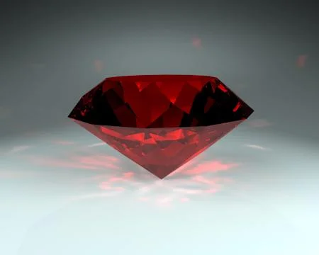 Red gemstone Stock Illustration
