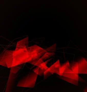 Red geometric abstract background Stock Illustration