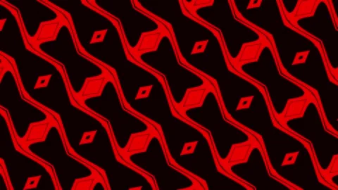 Red geometric abstract motion background with dynamic diagonal pattern movement Stock Footage 336014302