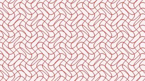 Red geometric abstract swirl pattern intricate seamless design Stock Illustration