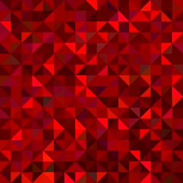 Red geometric background. vector mosaic pattern Stock Illustration