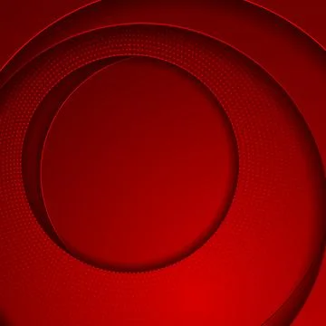 Red geometric circles with dotted lines abstract background Stock Illustration