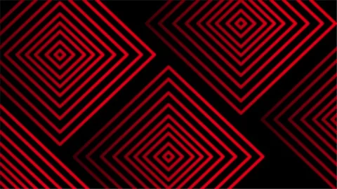Red geometric concentric pattern forming layered abstract structure Stock Footage 318502679