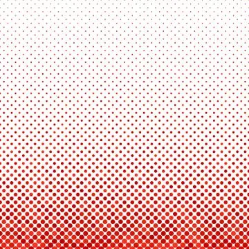 Red geometric dot pattern - vector background design with circles Stock Illustration