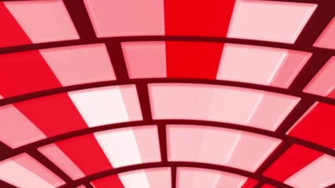Red Geometric Grid Motion Background with Glossy Tiles Seamless Loop Stock-Footage 345865436