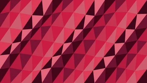 Red Geometric Low Poly Abstract Background Stock Illustration