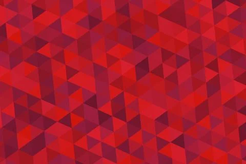 Red geometric pattern with 3d cubes in abstract design Stock Illustration